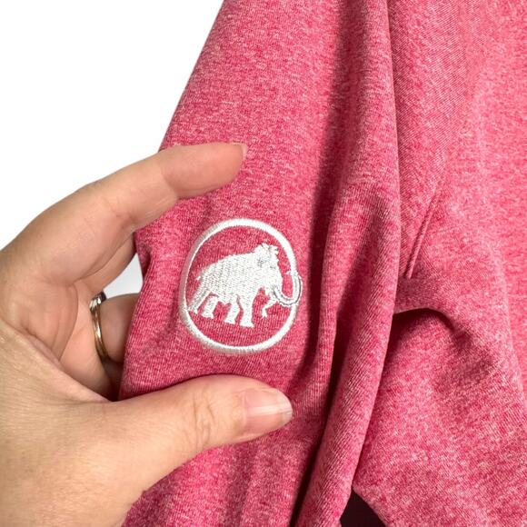 Mammut Pink Fleece Lined Light Jacket Zippered Pockets Women's Size L - Picture 8 of 11